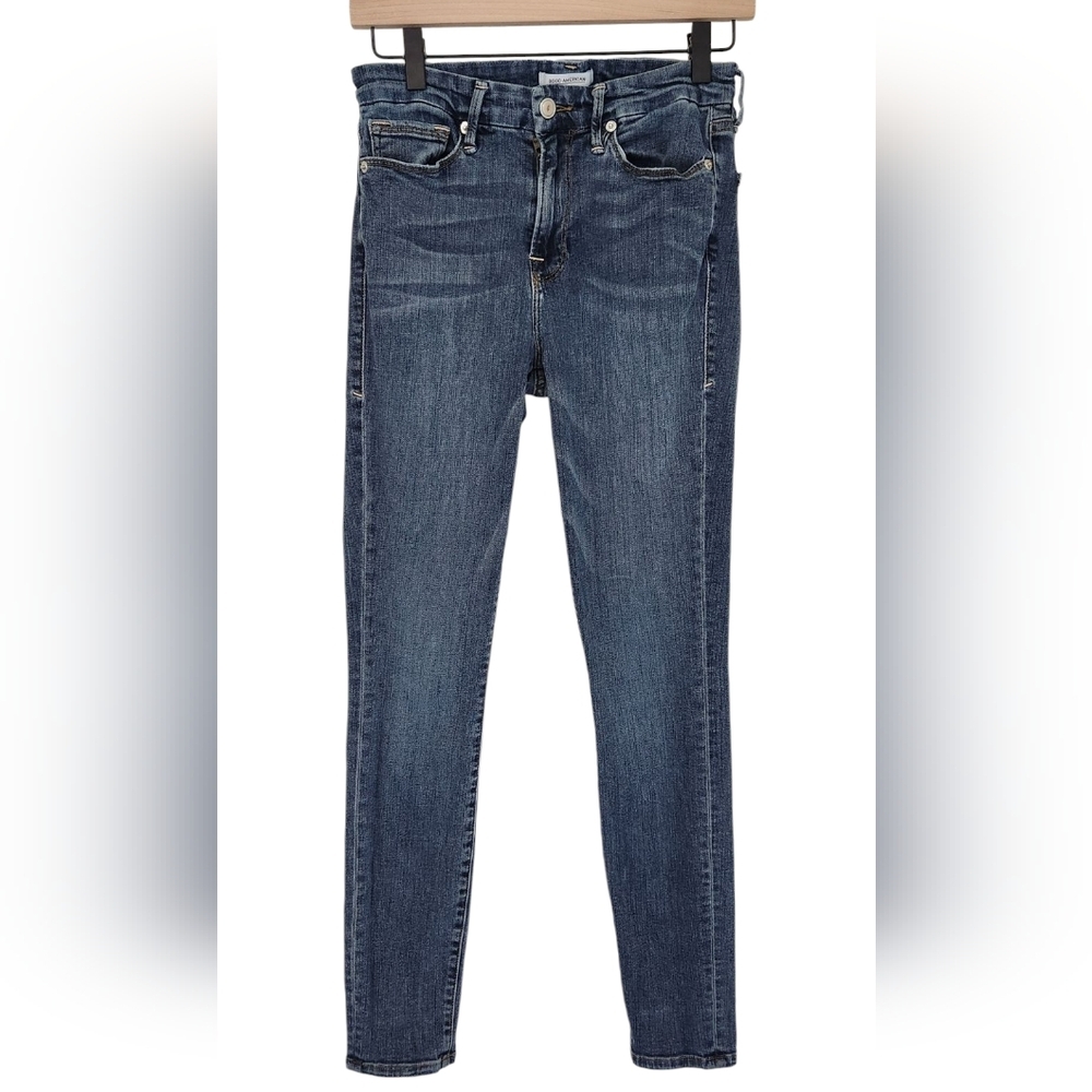 Good American Good Legs High Rise Stretch Denim Skinny Jeans Size 10